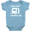 personalised your name caravan club funny gift Baby Onesie
