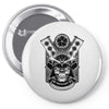 samurai skull Pin-back button