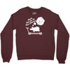 never give up on dreams ladies fitted Crewneck Sweatshirt