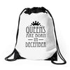 queens are born in december (2) Drawstring Bags