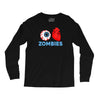 i heart zombies scary eye bloody heart halloween Long Sleeve Shirts