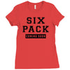 Six Pack Coming Soon Ladies Fitted T-Shirt