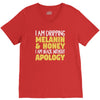 black without apology V-Neck Tee