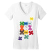 puzzled Women's V-Neck T-Shirt