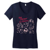 Women's March The Present is Female Women's V-Neck T-Shirt