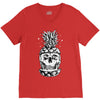 skull pineapple V-Neck Tee