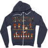 ancient rock Zipper Hoodie