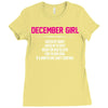 December Girl Hated By Many Ladies Fitted T-Shirt