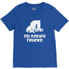 still plays with trucks V-Neck Tee