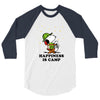 Happiness is Camp 3/4 Sleeve Shirt