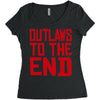 outlaws to the end 2 Women's Triblend Scoop T-shirt