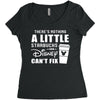 There's Nothing a Little Starbucks and Disney Can't Fix Women's Triblend Scoop T-shirt
