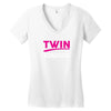 It's A Twin Thing Women's V-Neck T-Shirt