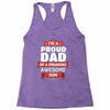 proud dad son Racerback Tank