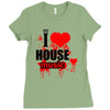 i love house music t shirt men logo3 new t shirt clothing design men Ladies Fitted T-Shirt