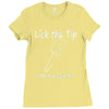 lick the tip shirt by the savage chef Ladies Fitted T-Shirt