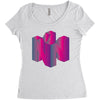 colorful nintendo Women's Triblend Scoop T-shirt