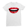 lips red Ladies Fitted T-Shirt