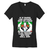 if it tastes like chicken, funny rude ideal birthday present Women's V-Neck T-Shirt
