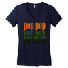 pop pop the man the myth the legend Women's V-Neck T-Shirt