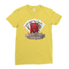 lucky devil gambling cards Ladies Fitted T-Shirt