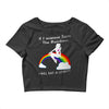 ls mug eat rainbow eat les Crop Top