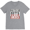 straight outta america V-Neck Tee