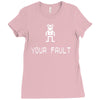 ashens vinnie vole Ladies Fitted T-Shirt