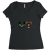 cat and dog Women's Triblend Scoop T-shirt