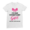 I'm Your Father's Day Gift Mom Says You're Welcome Baby Girl Ladies Fitted T-Shirt