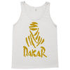 uomo dakar stampa oro moto deserto parigi africa sport Tank Top