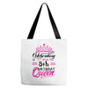 Celebrating With the 8th Birthday Queen Tote Bags