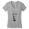 sad, rain heard Women's V-Neck T-Shirt