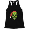 santa clous skeleton Racerback Tank
