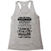 I Am A December Women Racerback Tank