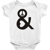peace and love tshirt party heart tee no war stoner hippie sign ladies Baby Onesie