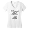 talk to myself Women's V-Neck T-Shirt