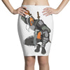 deathstroke marron Pencil Skirts