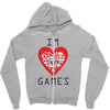 IM LOVE GAMES Zipper Hoodie