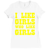 i like girls who like girls Ladies Fitted T-Shirt