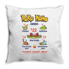 poke nom nom nom Throw Pillow