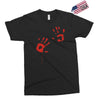 bloody hand print funny zombie kill undead blood horror killer Exclusive T-shirt