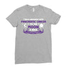 I Love Someone with Pancreatic Cancer to The Moon and Back to Infinity Ladies Fitted T-Shirt