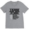 always give 100 percent V-Neck Tee