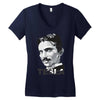 tesla Women's V-Neck T-Shirt