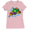 pizza time! Ladies Fitted T-Shirt