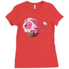 lion in a box Ladies Fitted T-Shirt