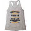 Super Cool Father In Law Of A Freaking Awesome Son In Law Racerback Tank