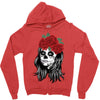 Skull Girl Zipper Hoodie
