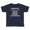 Smartass February Girl Toddler T-shirt